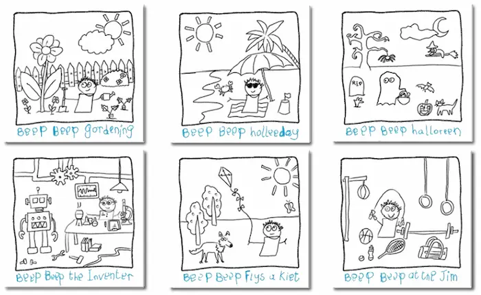 Colouring with Beep Beep